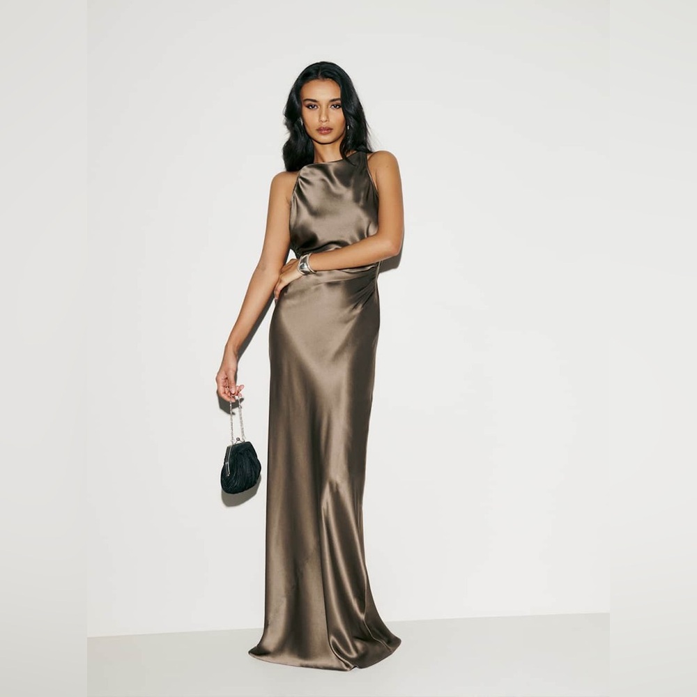 Reformation Anaiis Silk Dress